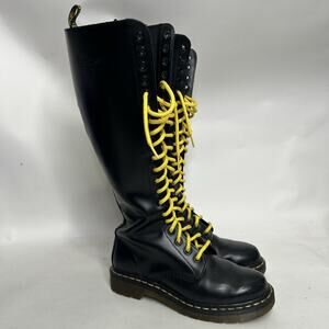 Vintage Dr. Martens Jemma Leather Lace Up 20 Eye Boots
